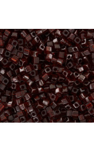 Miyuki square - cubes 1.8mm Beads - Garnet gold luster SB18-304